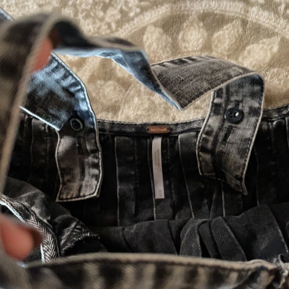 Denim Free People Crop Top (SOLD) - Picture 8 of 10